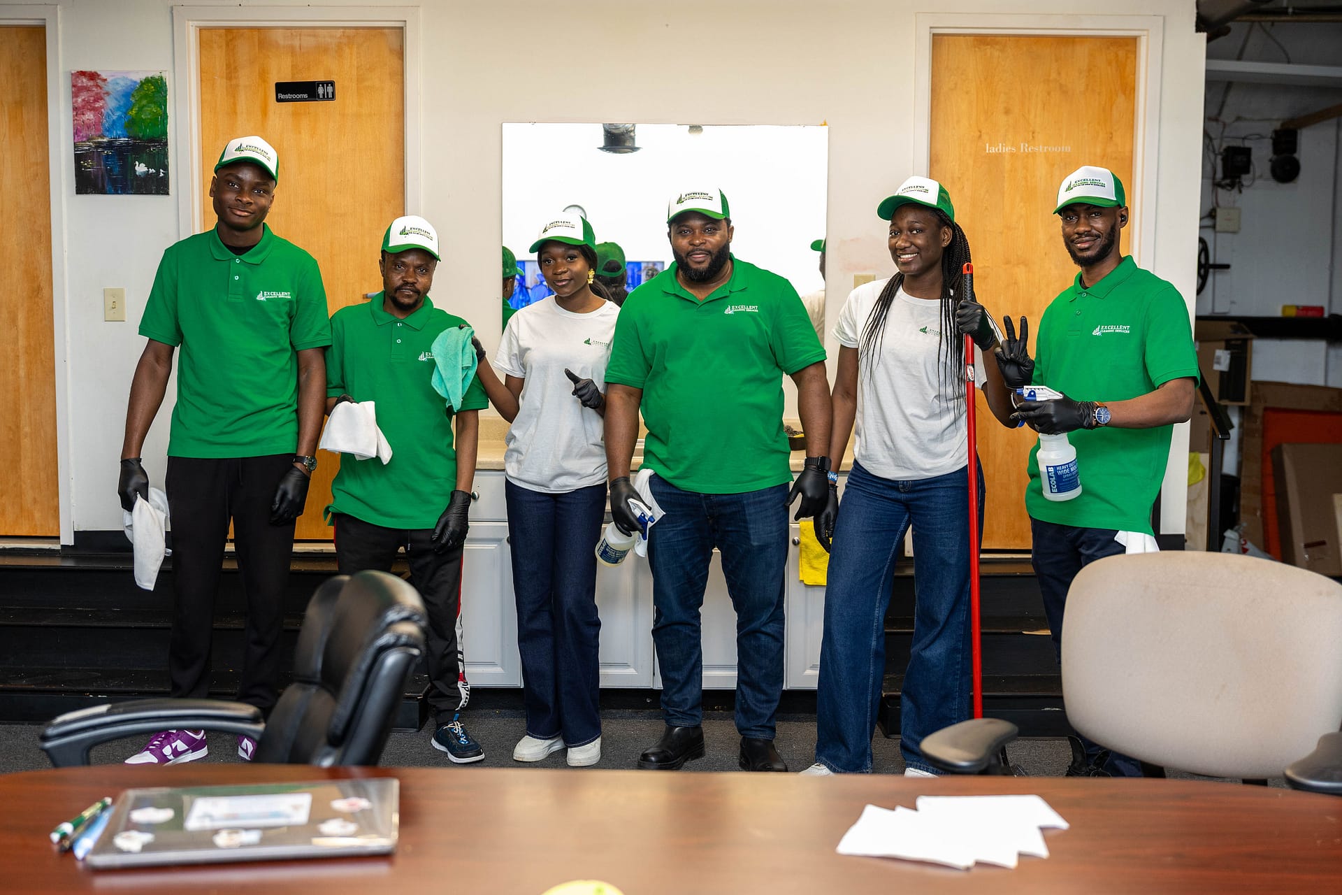 The Excellent Cleaning Services professional team, ready to serve in Portland, Maine